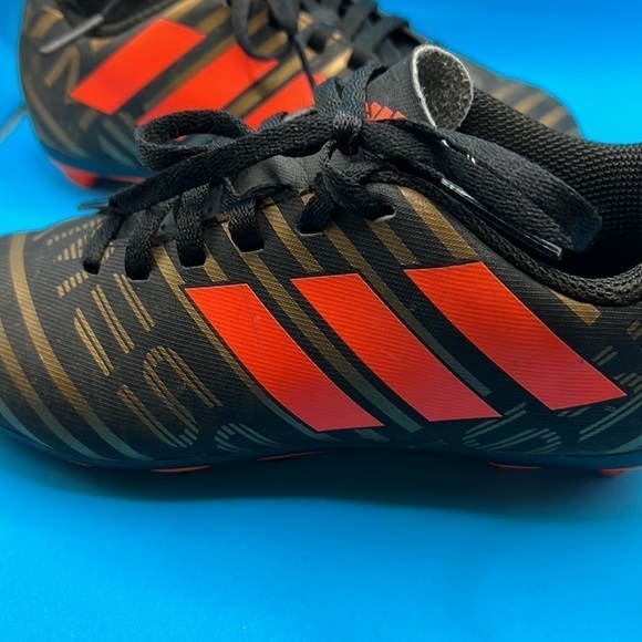 adidas Nemeziz Messi kids cleats, size 12, children, black gold orange​​​ - Picture 2 of 5